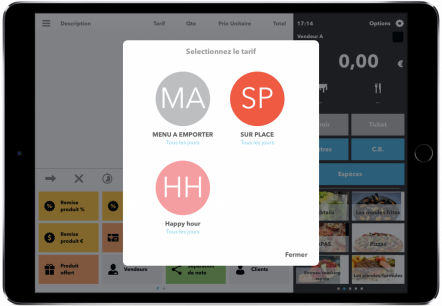 happy hour tarif à emporter TVA multitarif